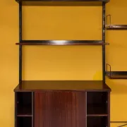 Modular library Urio in teak by Ico & Luisa Parisi for MIM, Rome, 1960s.