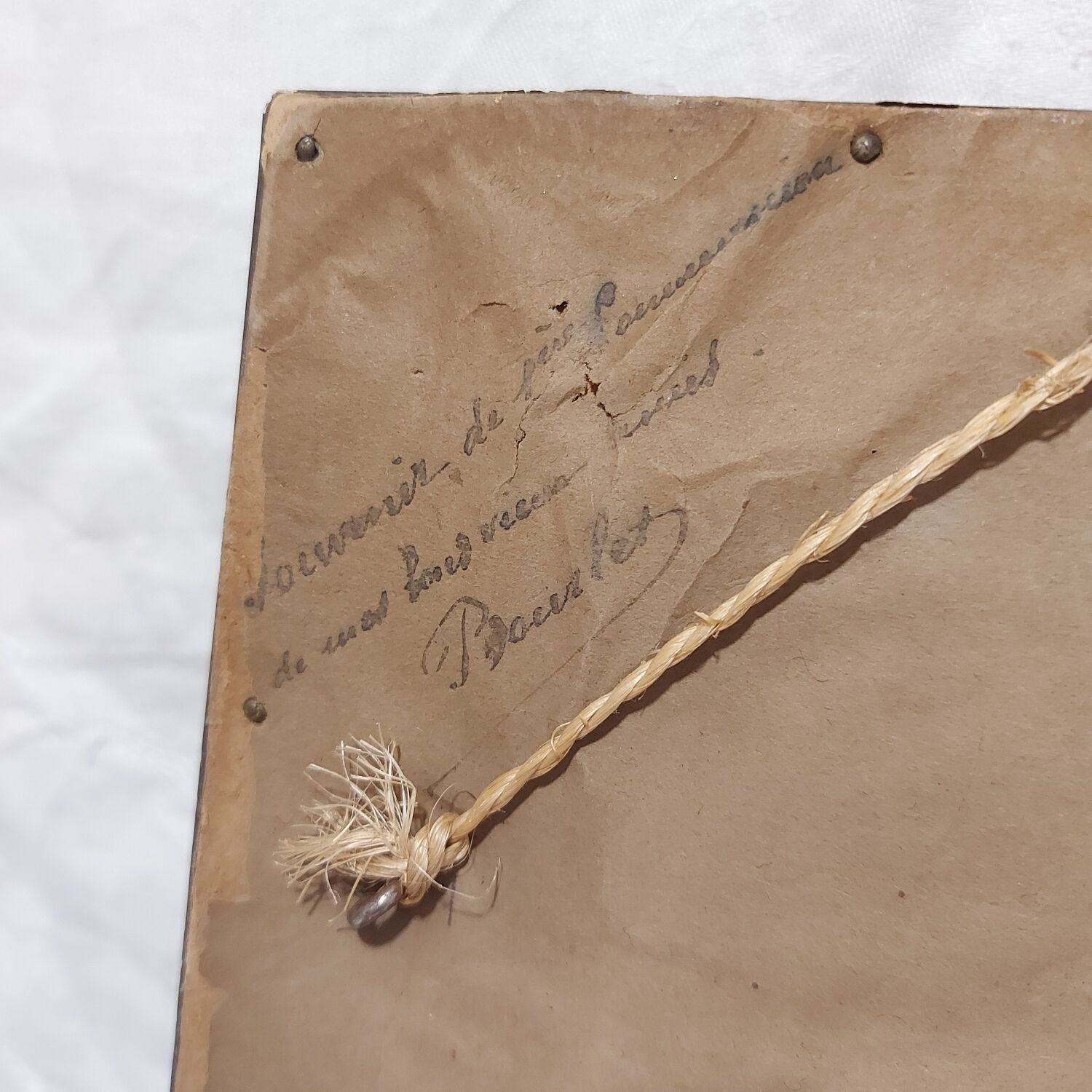 Limoges porcelain framed "The Virgin"