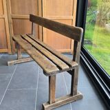 Old oak school bench