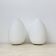 Set of 2 Vintage egg shaped opaline glass table lamp , 1970s