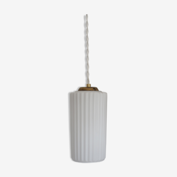 Vintage opaline cylinder suspension