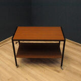 Danish coffee table on modern wheels