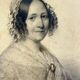 Tableau dessin "portrait de femme" 1845 par augustin-luc demoussy (1809-1880)