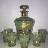 Service with Cristalor decanter liqueur and 7 glasses