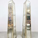 Miroirs en verre Obélisque Sculpture Olivier de Schrijver