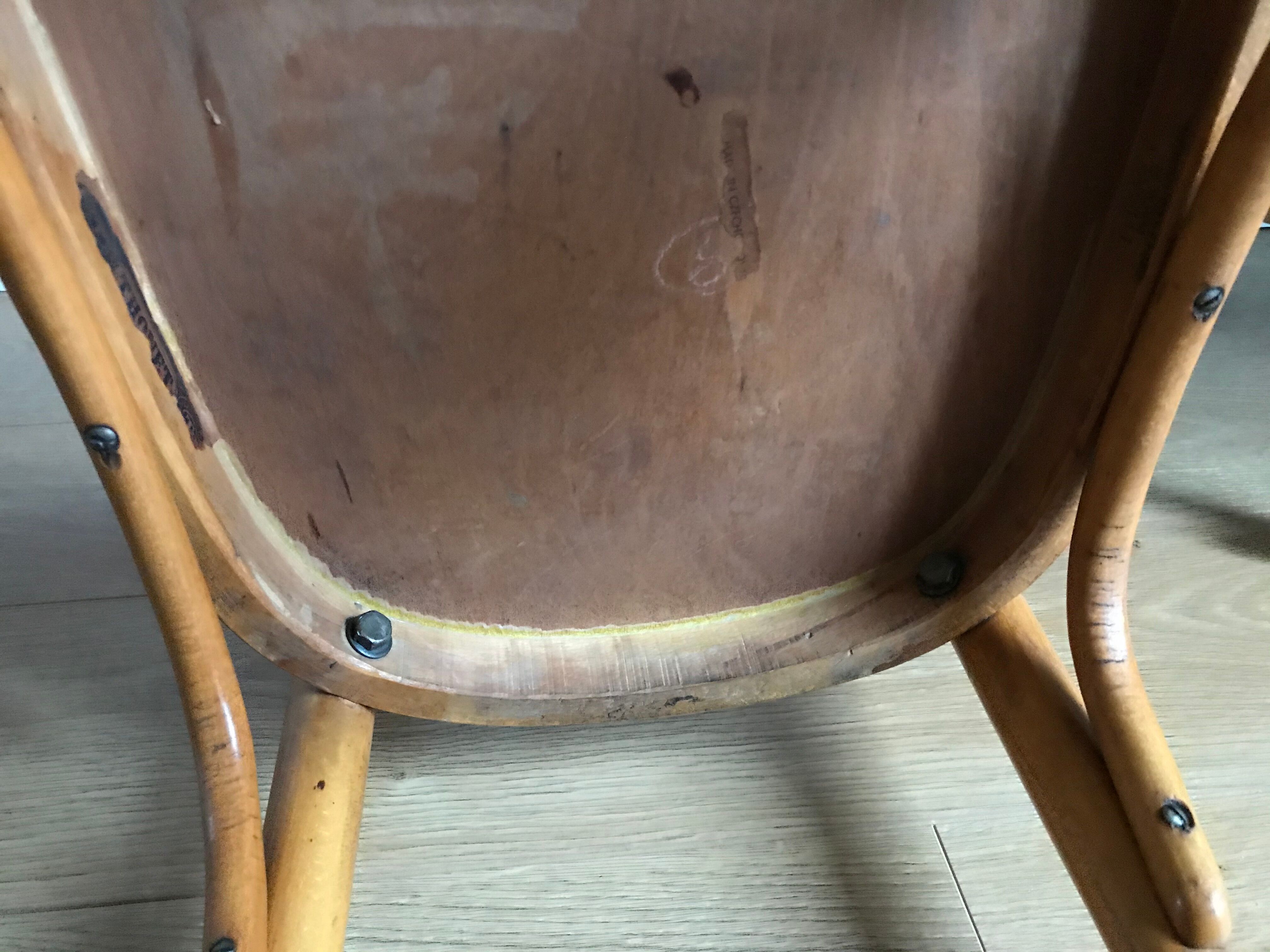 Thonet bistro chair made in czechoslovakia