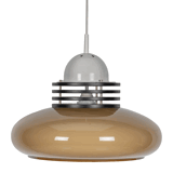 Brown and white space age pendant lamp