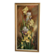 Peinture à l'huile vintage d'iris