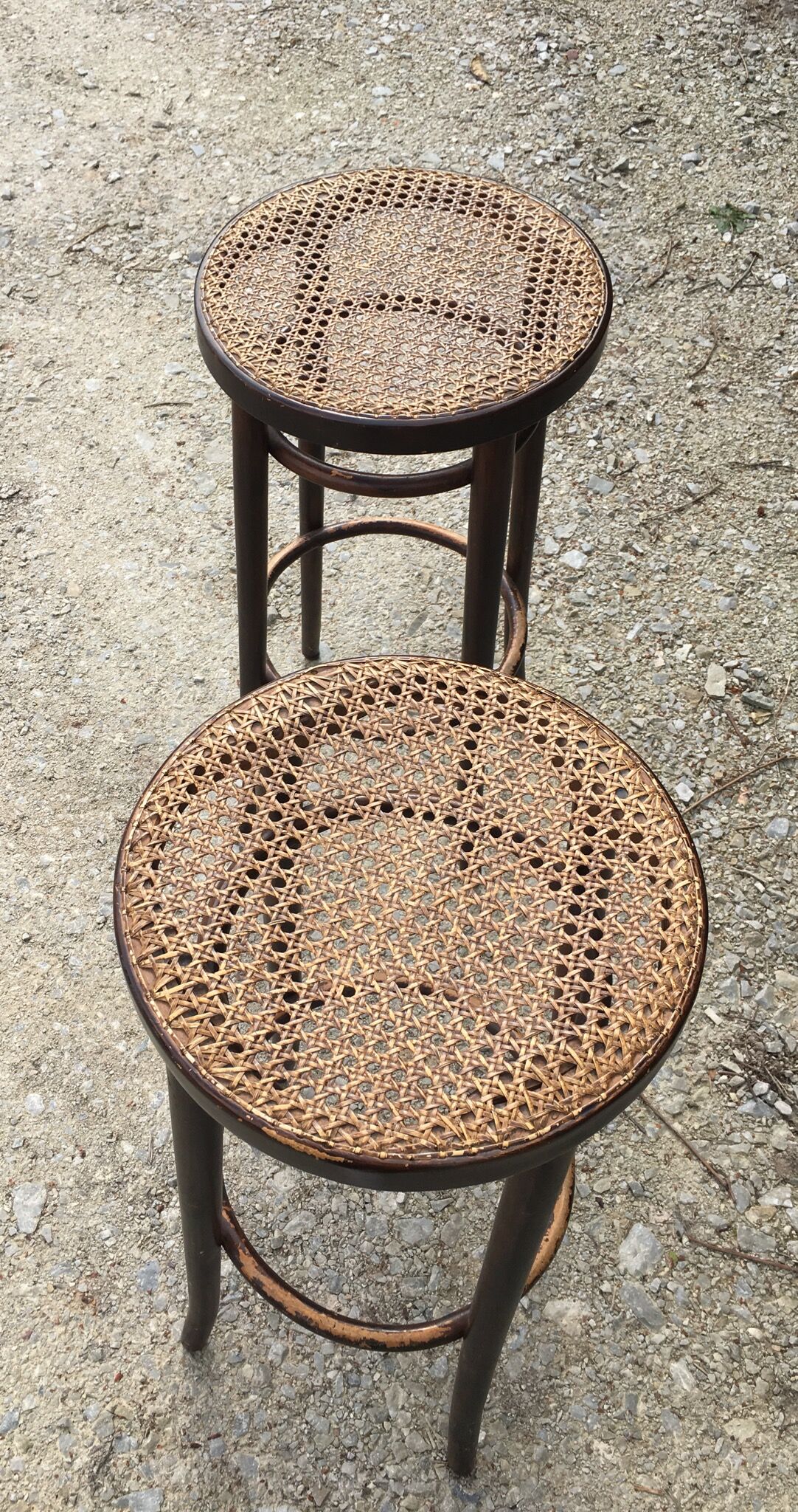 Pair of bar Thonet stool