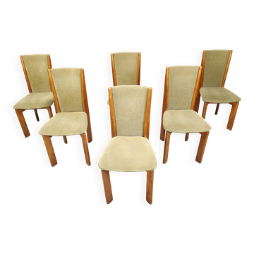 Set of 6 vintage Danish dining chairs - 1970s