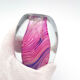 Vase Art Glass Signed B. Dubourg Limited Edition Blown Glass Sommerso