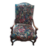 Fauteuil multicolore tapissier