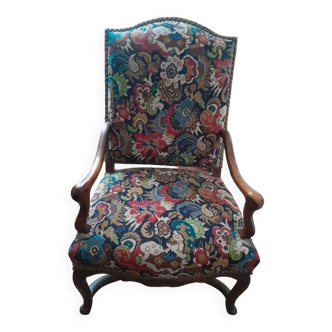 Multicolored upholstery armchair