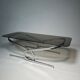 Vintage coffee table in chrome and smoked glass, 1970s.