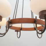 1960s ceiling light in opalglass