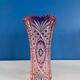 Pink crystal vase