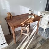Oak farmhouse table in country style