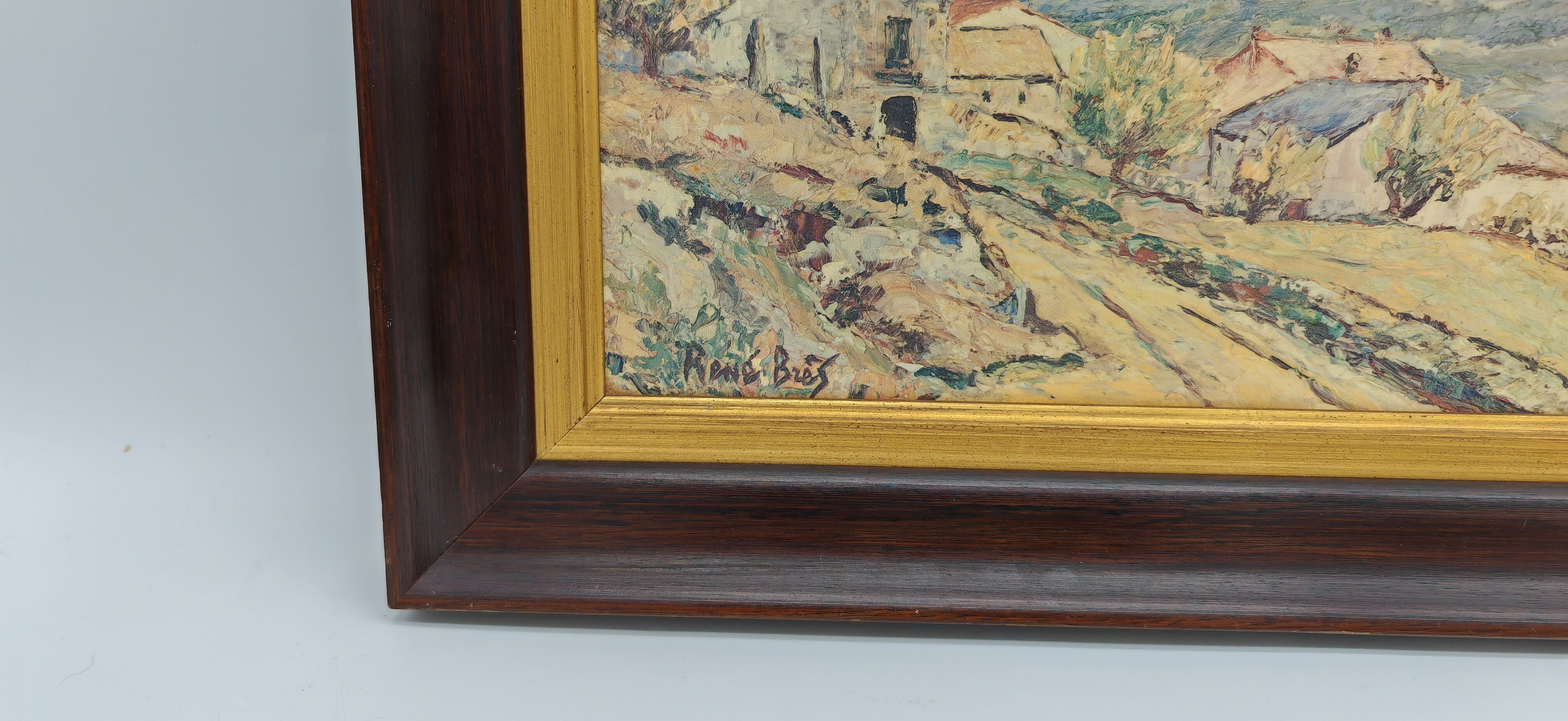 Oil on panel of René Bres