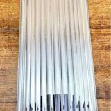 Chrome and glass tube wall light Petitot Genet and Michon c 1950