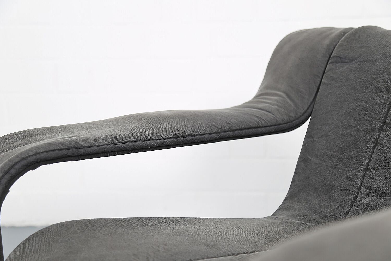 Danish design KEBE steeltube graphic upholstered lounge chair