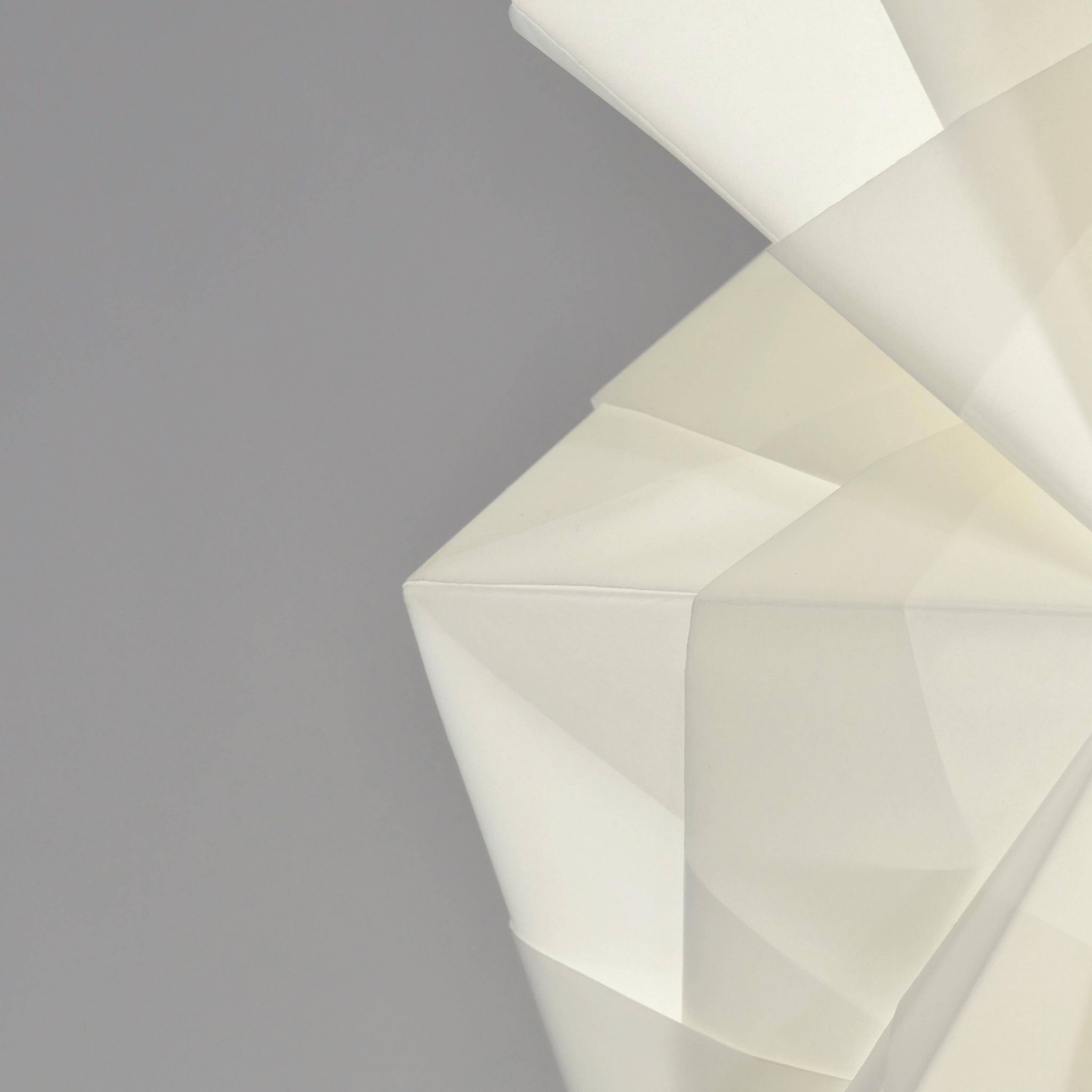 Japanese Style Hand-folded White Paper Pendant Lighting "Siphonia"
