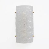 Pair of Modern Italian Murano Glass Textured Wall Sconces