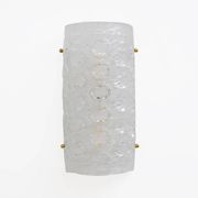 Pair of Modern Italian Murano Glass Textured Wall Sconces