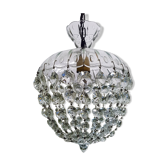 Lustre Montgolfiere à pampilles de cristal