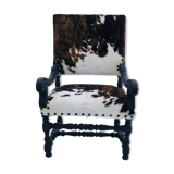 Fauteuil en peau de vache
