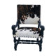Cowhide armchair
