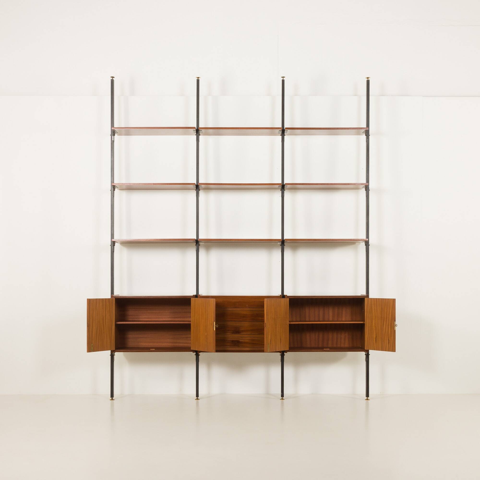 Italian mid century  floor to celling room divider or a bookcase.