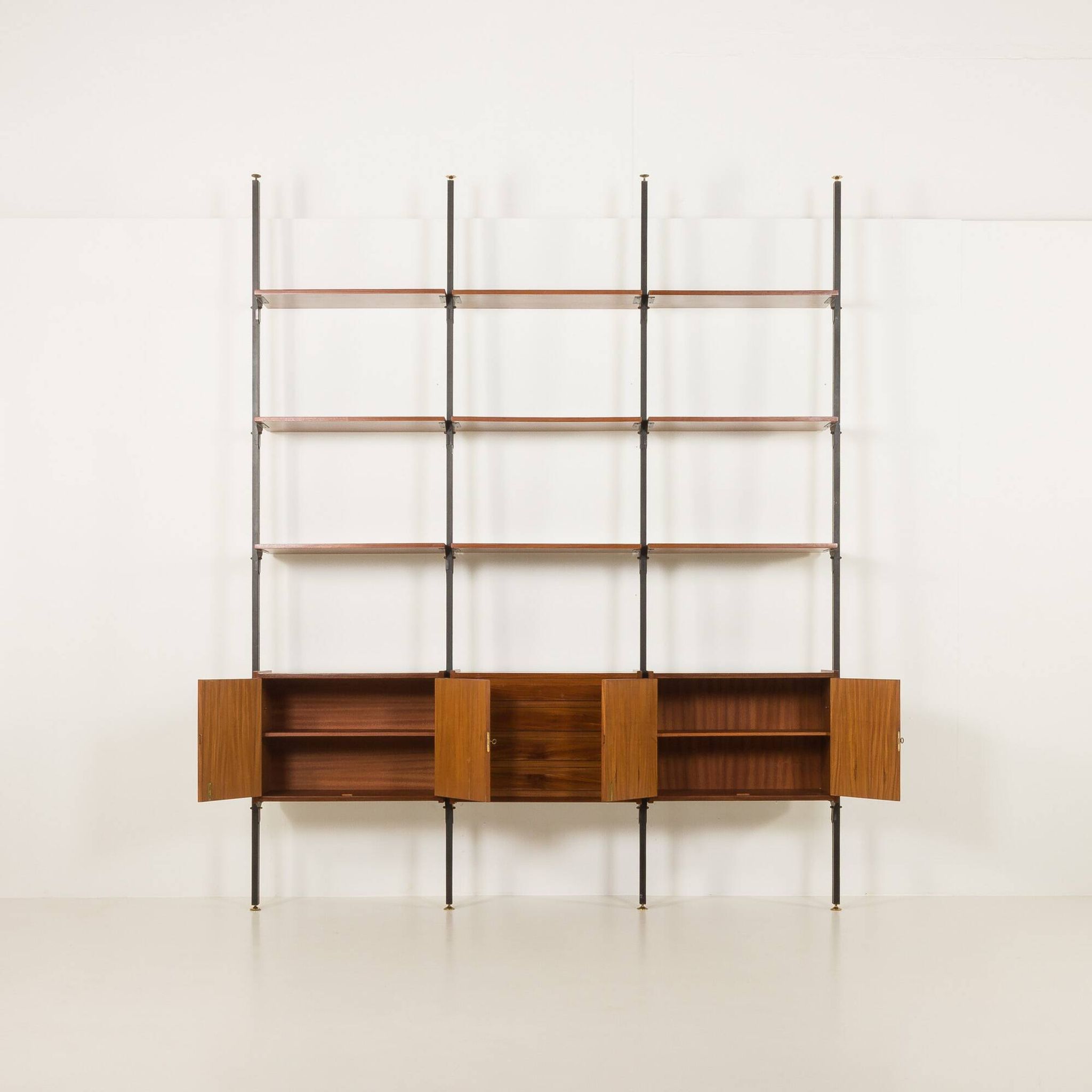 Italian mid century  floor to celling room divider or a bookcase.