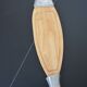 Fish serving tray / Wood & cast aluminum 1970s vintage
