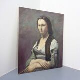 Fred Neumann After Jean Baptiste Camille Corot, The Woman with the Pearl, 1980s, Oil on Canvas