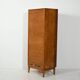 Antique Scandinavian filing cabinet, tambour archive cabinet, high-end, single, Sweden, 1960s