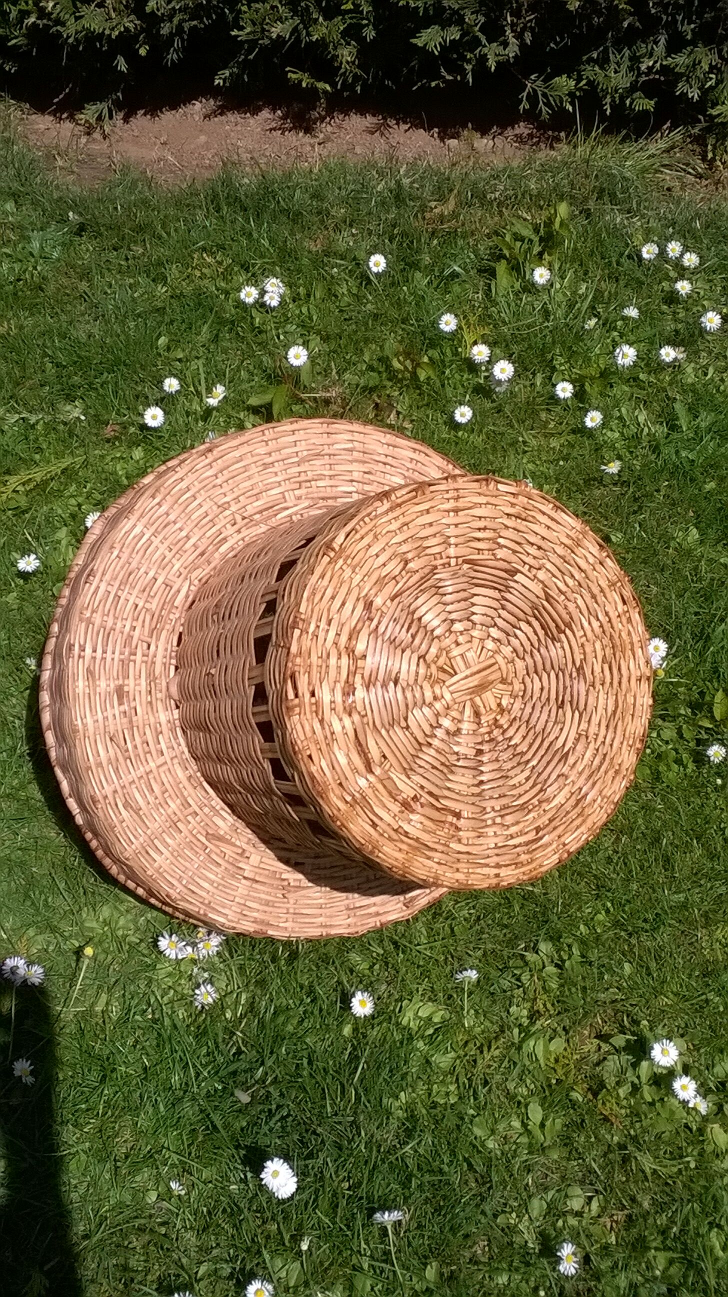 Rattan bottle holder