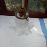 Glass tulip pendant light
