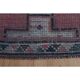 1970s Vintage Turkish Handmade Wool & Cotton Purple Runner Rug 91X359
