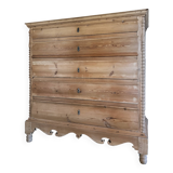 Large 19th century Scandinavian pine chest of drawers