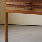 Large Danish drawing cabinet from the mid-century in pine and beech, 1960s.