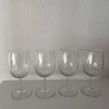 Set of stemmed glasses
