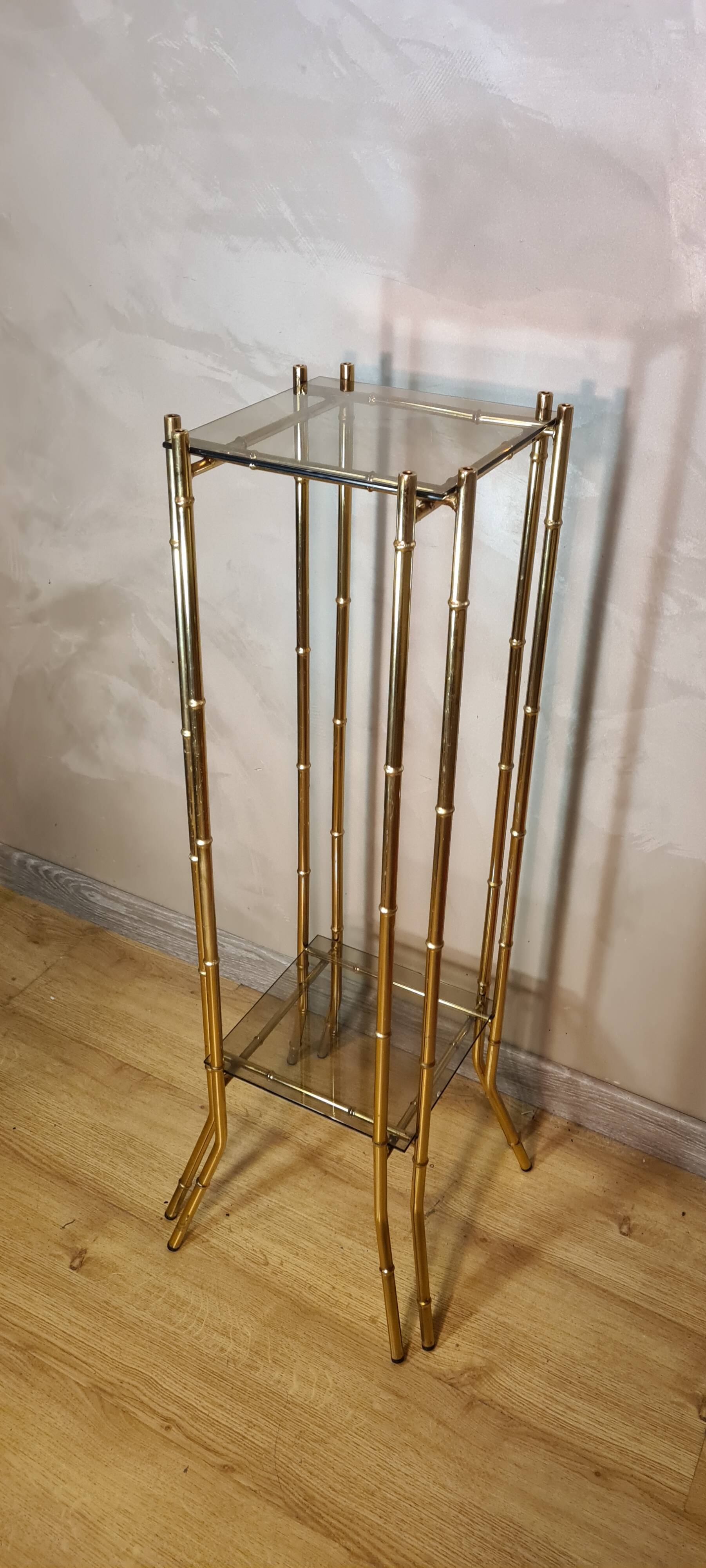 Chrome gold bamboo  28x38x89