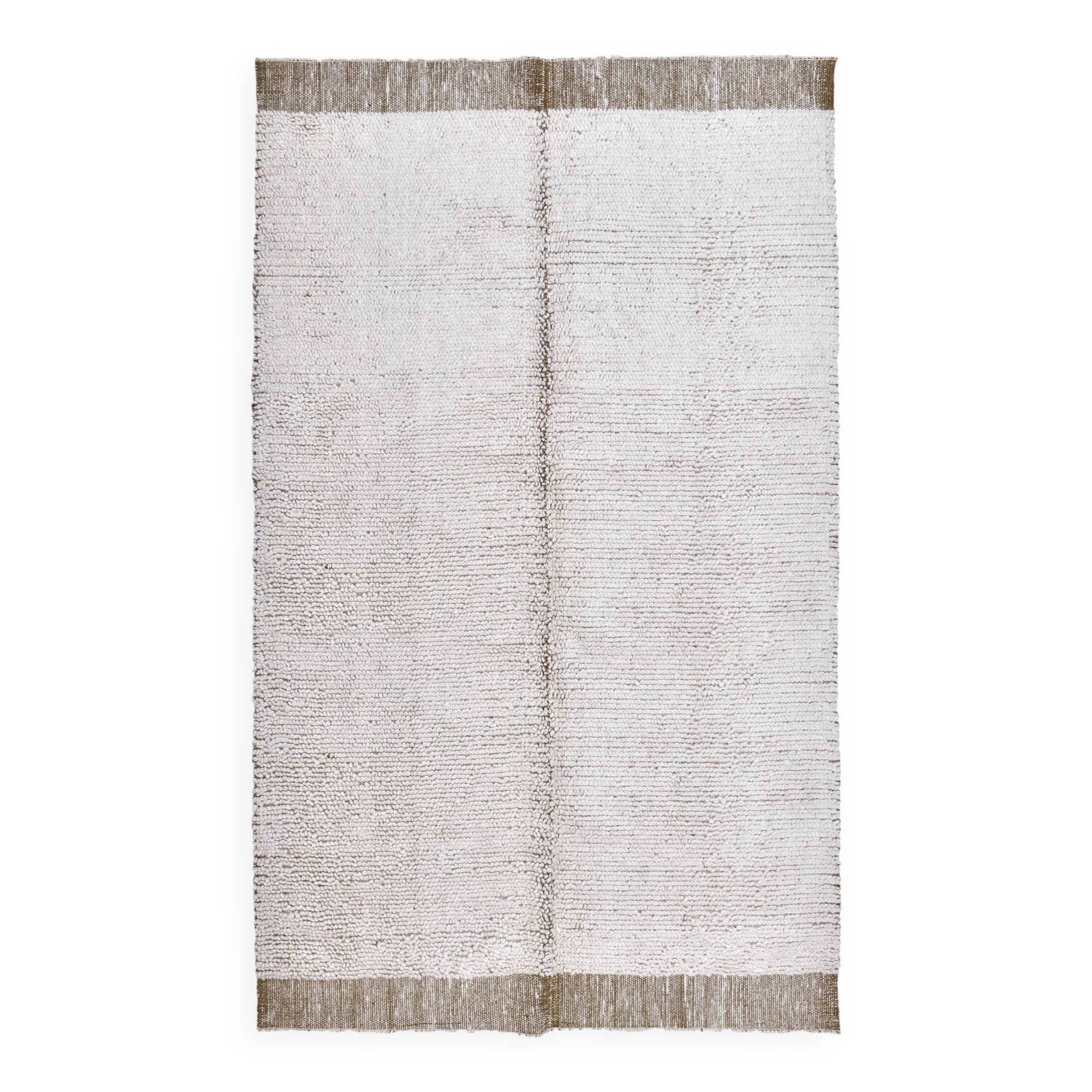 Mustards medium shaggy wool carpet , Hand made wool carpet