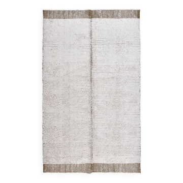 Mustards medium shaggy wool carpet , Hand made wool carpet