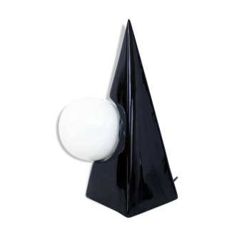 Pyramid lamp in ceramics 70s/80s