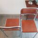 Paire de chaises chrome et skaï seventies