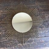 Sun mirror 1960 rn gilded metal
