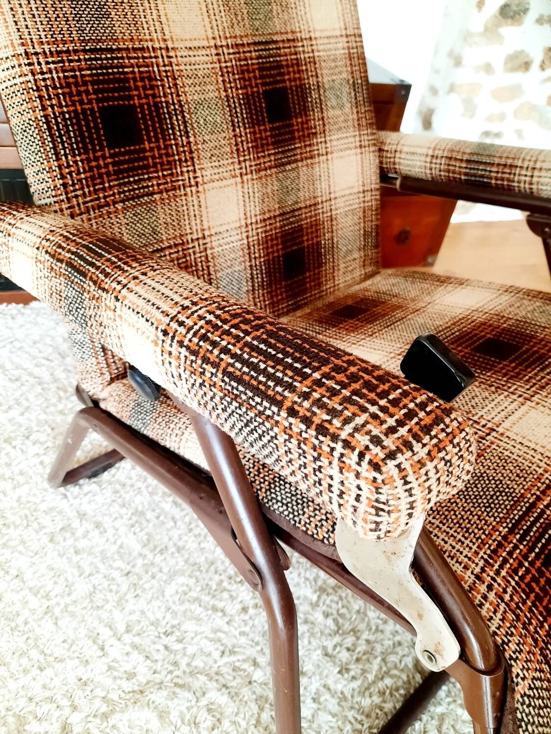 Vintage reclining armchair Lafuma