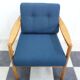 Walter knoll relax armchair 1960s in blue fabric