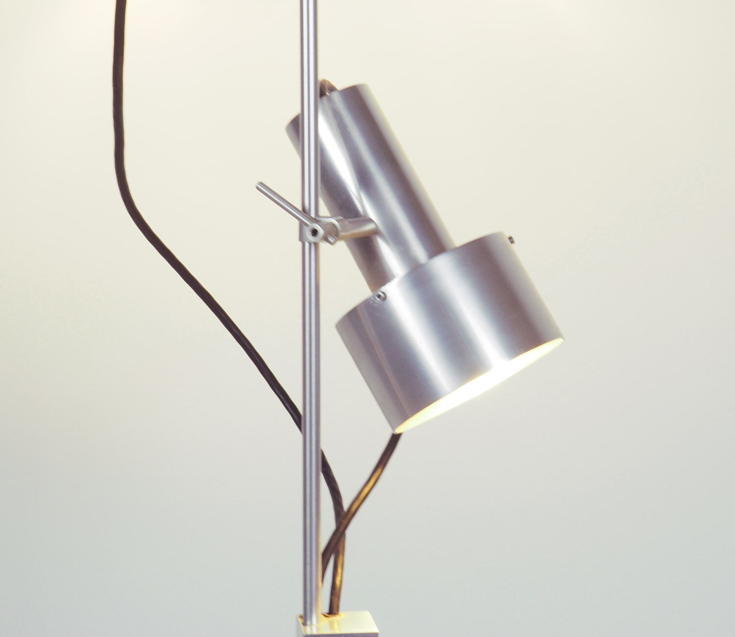Peter Nelson brushed aluminium FA floor lamp, 1960's
